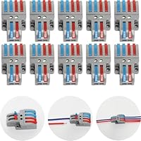 12 Connettori Elettrici A T CTRICALVER - Morsetti Rapidi In Nylon, Per Cablaggi Domestici E Auto - Foto 7