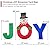 48'' Joy Snowman Lighted-Up Sign, Large Joy Christmas Yard Garden Decoration with SMD Lights for Winter Holiday Home Pathway Lawn Walkway Display Decor