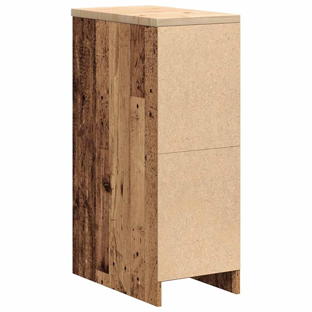 Générique Armoire de Rangement de Garage Vieux Bois 30x51x85 cm Bois pin,Entreprise & Industrie,Stockage Industriel,Armoires industrielles,Brun,18 KG,860560