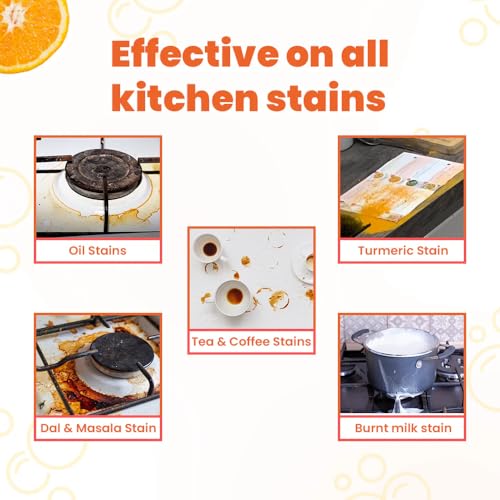 Image of Koparo Kitchen Cleaning Spray | Instantly Dissolves Grease & Oil Stains | Kitchen Cleaner for Chimney, Gas Stove, Microwave & Tiles | Plant-Based, Non-Toxic Spray for a Happy Kitchen & Planet | 400ml