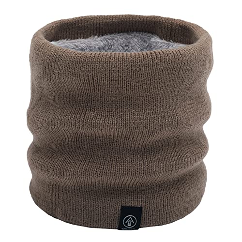 Halswärmer Halstuch Männer einfarbiger Loop Schlauchschal Warm Dick Gesichtsschal Loopschal Warmer und weicher Schlauchschal Strickschal mit Wolle Rundschal Strickmuster