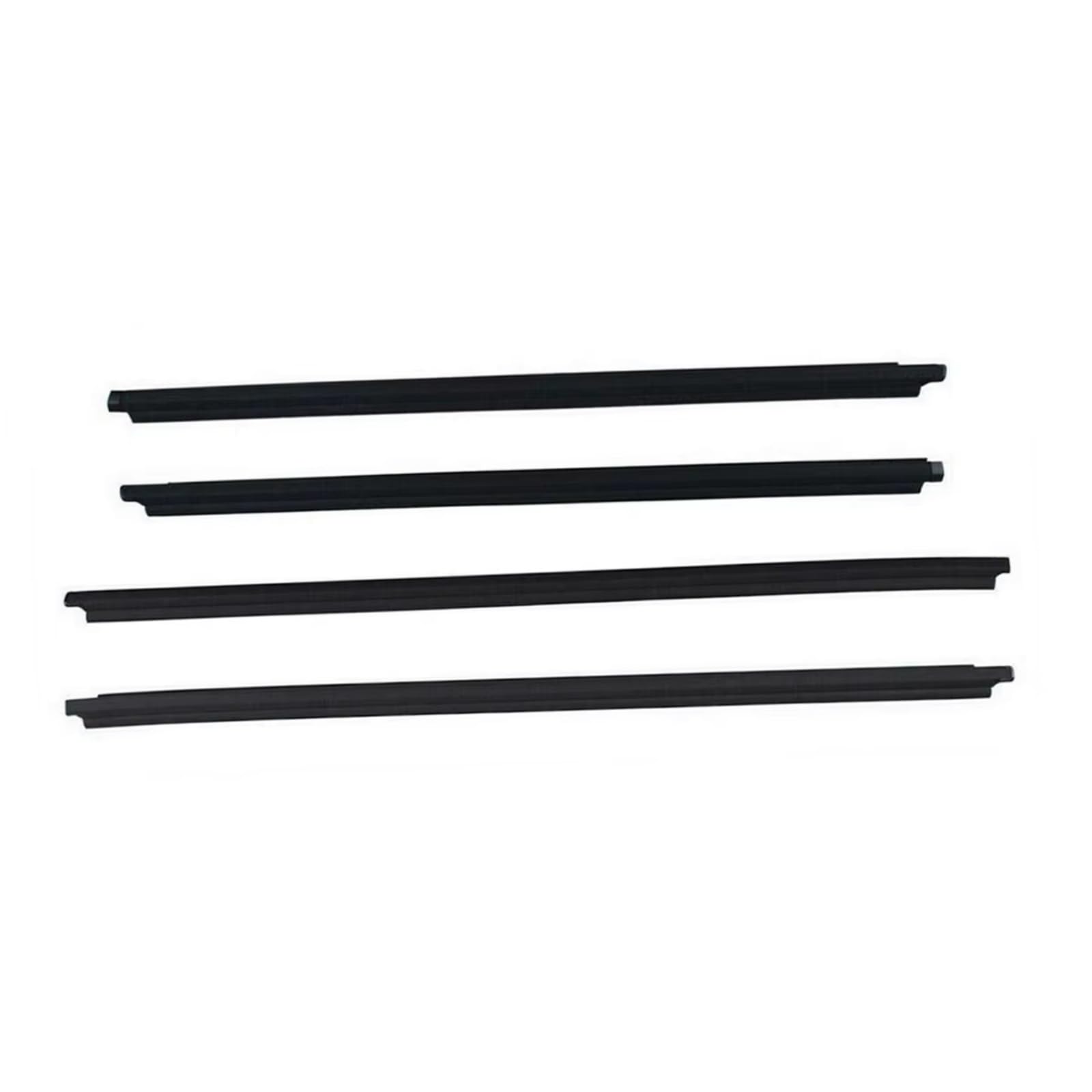 for Toyota for Fortuner 2004-2015 4 X Outer Windows Rubber Weatherstrip Door Sealing Belt Moulding Trim Car Door Seal Protector