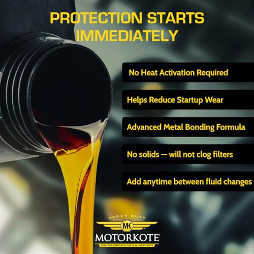 Motorkote Hyper Lubricant Heavy Duty Engine Treatment | Friction Reducer for Gas & Diesel Engines | 1 Gallon, 4-Pack by Motorkote - Image 4