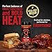 Kosmos Q Hot Dirty Bird BBQ Dry Rub, Spicy Seasoning with Chili Pepper, Brown Sugar, Garlic & Onion for Chicken, Turkey, Ribs, Pork, Dry Rub for Smoking & Grilling Meat, BBQ Spice Blend, 11 Oz Bottle