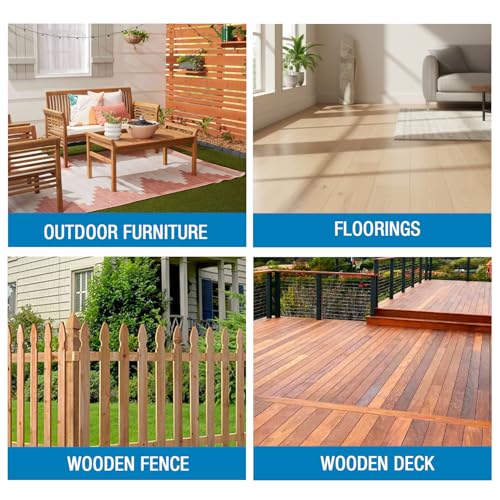 Image of Rain Guard Wood Sealer Concentrate | Makes 2 Gallon | Protects Wood from Water Damage, Rotting, and Stains | Water Based Silane /Siloxane | Eco-Friendly | VOC-Free | Natural Finish