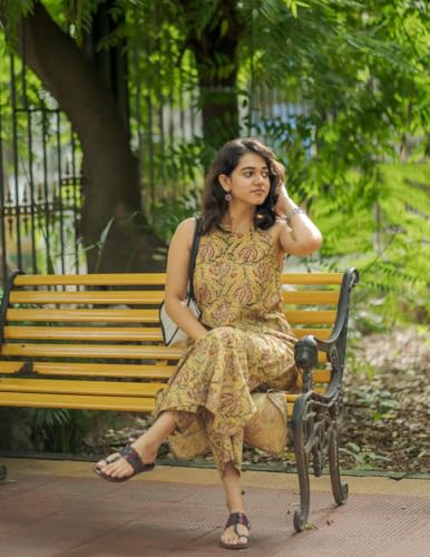Image of ANNI Designer Women's Rayon Blend Straight Printed Kurta with Palazzo