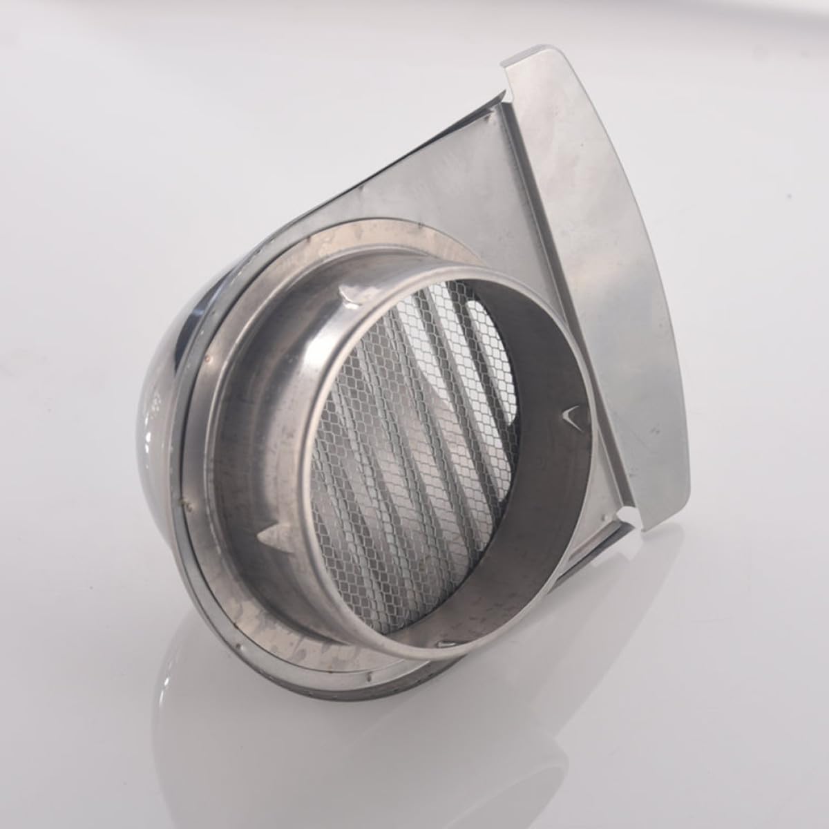 Grille de Ventilation U en Acier Inoxydable 150 Mm, Capuchon D'aération Extérieur Anti-pluie et Anti-vent, Déflecteur pour Hotte D'extraction la Cuisine, Ventilation Inox Murale