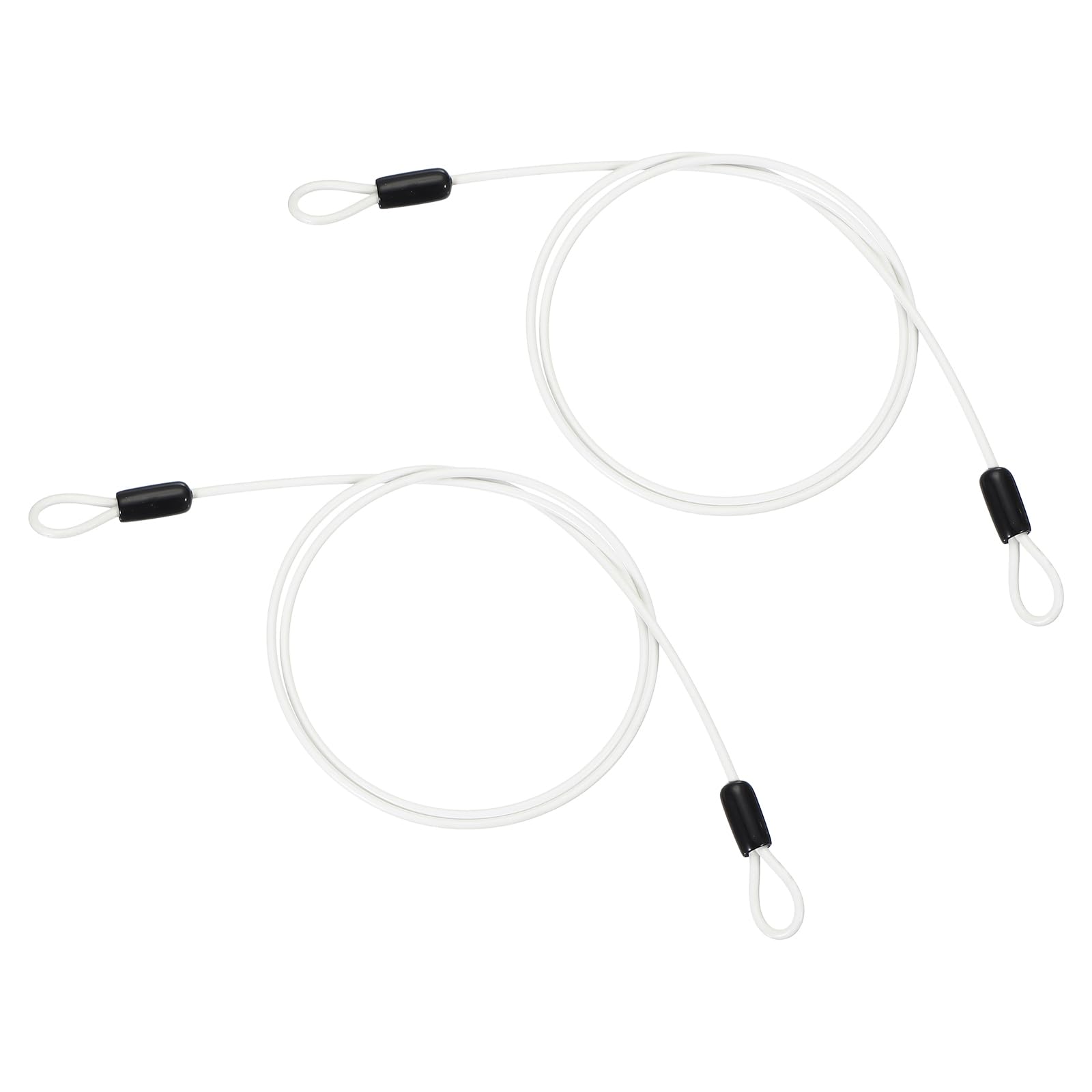 PATIKIL 1/8" Dia Vinyl Coated Stainless Steel Cable with Loops
