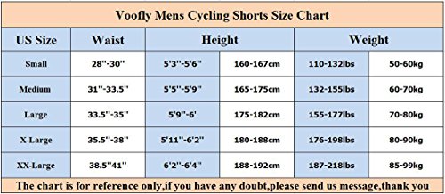 image for voofly Padded Bike Shorts for Men Mountain Biking Clothing Bicycle Cyc