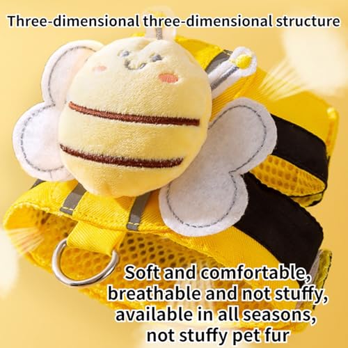Image of Rabbit Harness and Leash - Adjustable Bunny Harness Escape Proof for Walking Runnig Hiking Camping Outdoor,Cute Small Animal Harness Leash Set (Large)