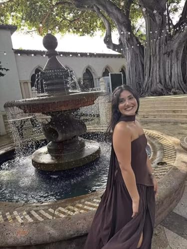 Chiffon Slit Bridesmaid Dresses Scarf Strapless Backless Corset Formal Gowns ZFF0464