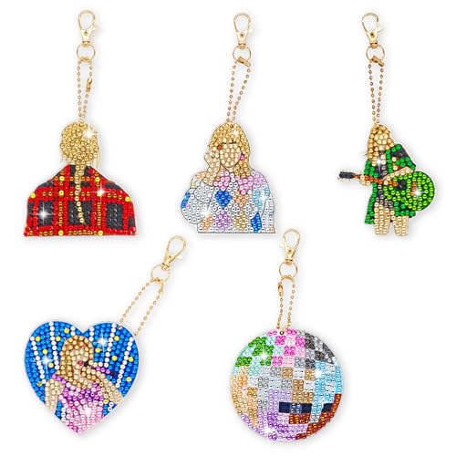 LETISH Pop Star Diamond Painting Set - 5Pcs DIY Gifts for Teen Girls | 20% Extra Diamonds