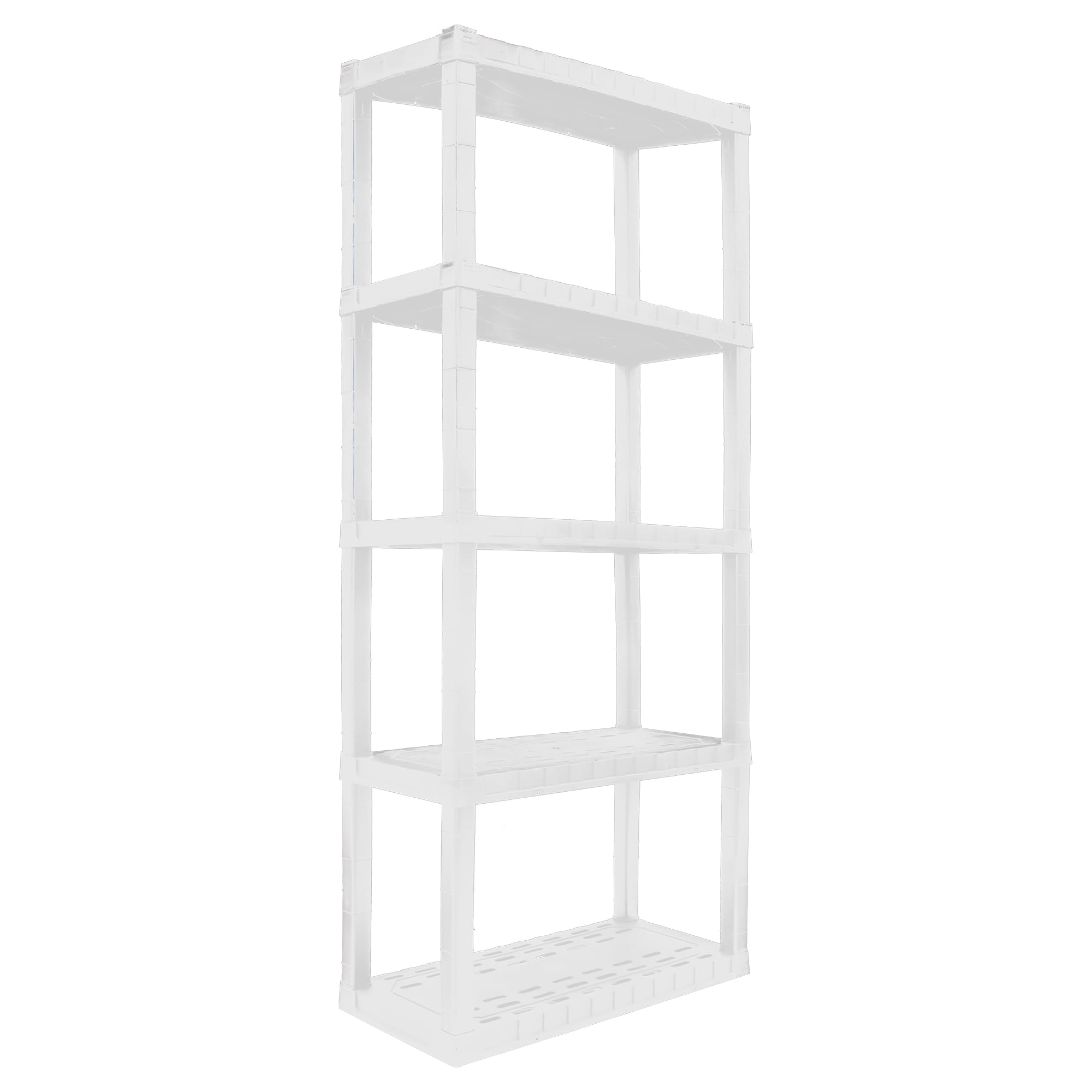 Oskar - Estantes de Almacenamiento, Organizador de Pared para baño, Estante de Libros de Juguetes, sin Taladro, Pantalla Industrial Resistente, Armario de Cocina, Garaje al Aire Libre, estantería de
