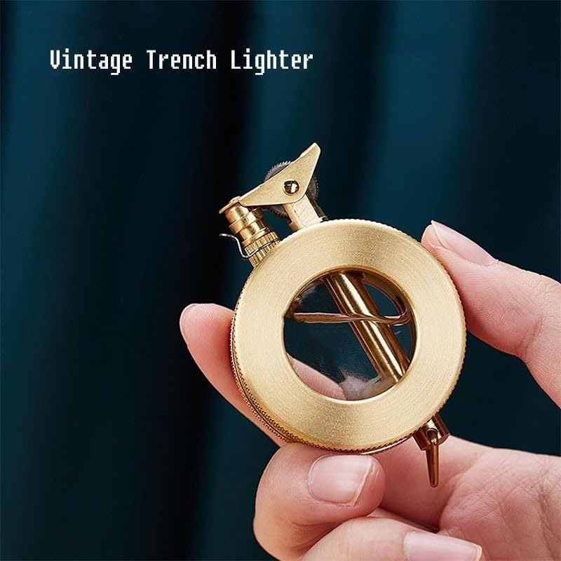 Encendedor Vintage Steampunk Redondo de Kerosene miniatura 3