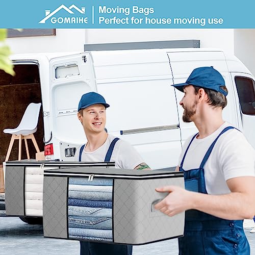 GoMaihe 6 pezzi 90L Scatole per Armadio Grande