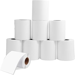 4x6 Direct Thermal Labels, 1000 Labels/4 Rolls(250Pcs per Roll), Shipping Label Paper for Thermal Printers, Ultra Strong Adhesive, Perforated, Mailing