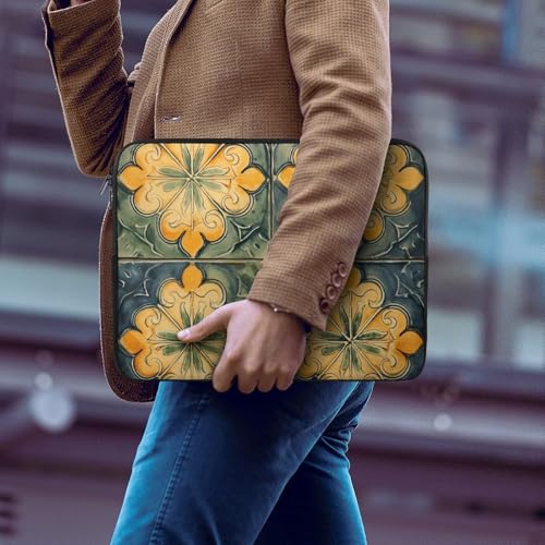 Sacoche ordinateur 17 pouces antichoc orange pochette PC portable - 6