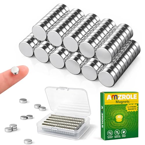 100 Stück Mini Neodym-Magnete 6X2mm Runde Starkmagnete mit starker Haftkraft Ideal für Magnettafel Whiteboard Kühlschrank und Handwerk