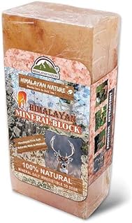 Himalayan Nature 100% Natural Himalayan Rock Deer Salt Block - Animal Licking Mineral Salt Block ,2 to 5 Lbs, Packaging may vary.