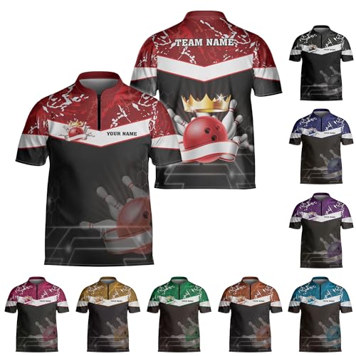 T-Shirt de Bowling Confortable Homme Anti-Transpiration pour Gym et Randonneur