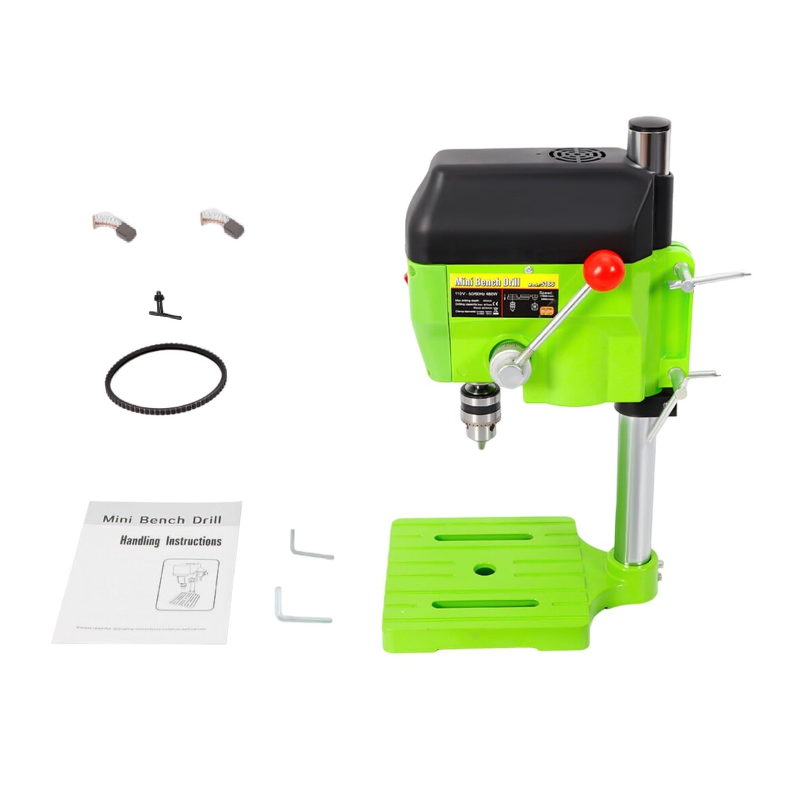 Mini Electric Bench Drill Press Stand Compact Portable Workbench Metal Drilling Repair Tool Expanding Drilling Machine DIY Tool 480W