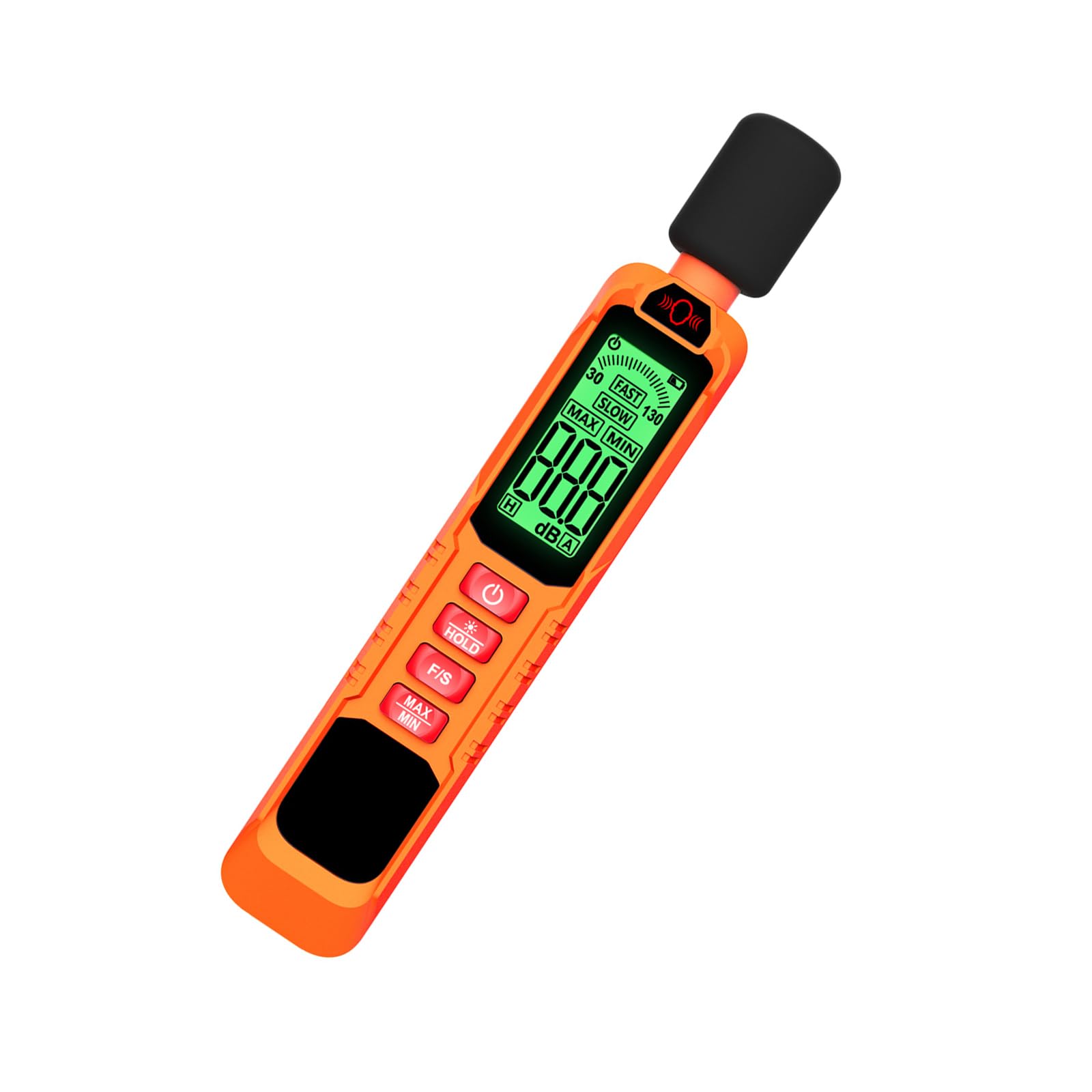 Decibel Meter with High Accuracy Measurement 30-130dB Large LCD Screen Backlight for Home Factory Outdoor Use Decibel Meter Sound Levels Reader