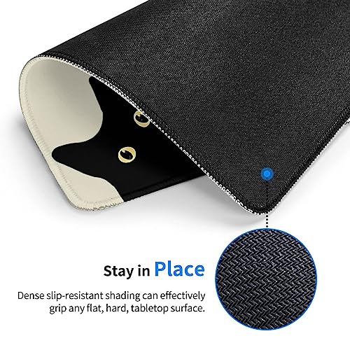 Haukea Cute Funny Cat Mouse Pad Cool Anime Square Mouse Pads For Desk Wireless Mouse Office Decor Desk Accessories Small Mouse Pad For Computer thumb #2
