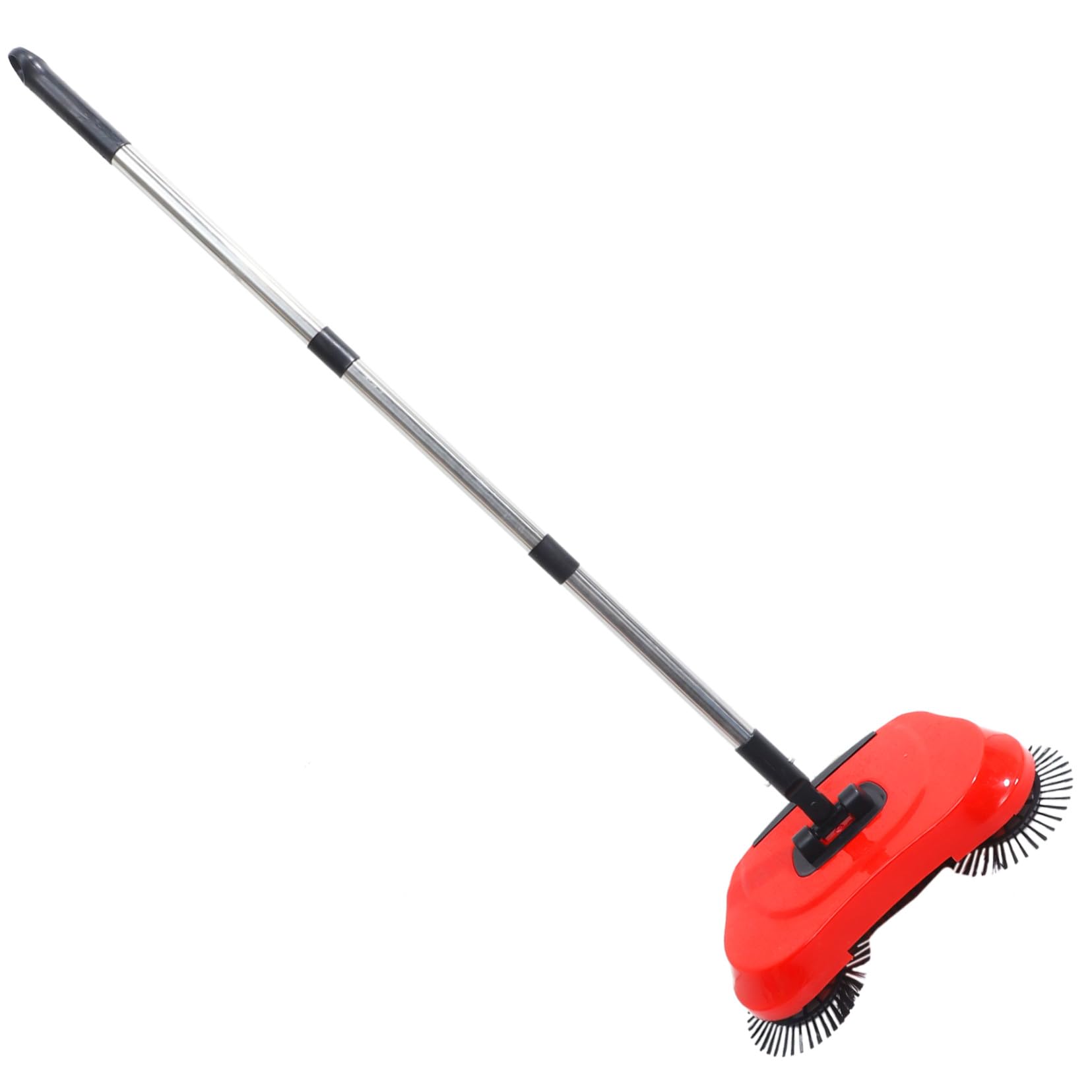 Spazzatrice Manuale 3 in 1 Manico Regolabile, Rosso