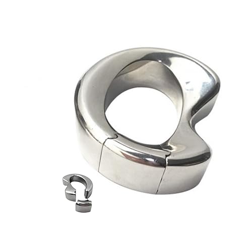 Male Stainless Steel Long Thick Hanging Stretch Pendant, Weighted Exercise Ring, Removable Metal Ball Accessories,1 Piece-UShlF19 (Irregular, S) - S - Irregular