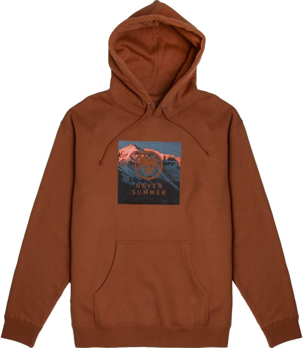 Never Summer Men's Pullover Hooded Sweatshirt