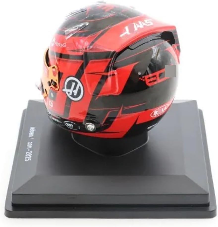 HTLNUZD 2025 1/5 F1 Mini Helmet for HaasTeam Ocon Helmet Resin Miniature Model Ornament Adult Customized Gift