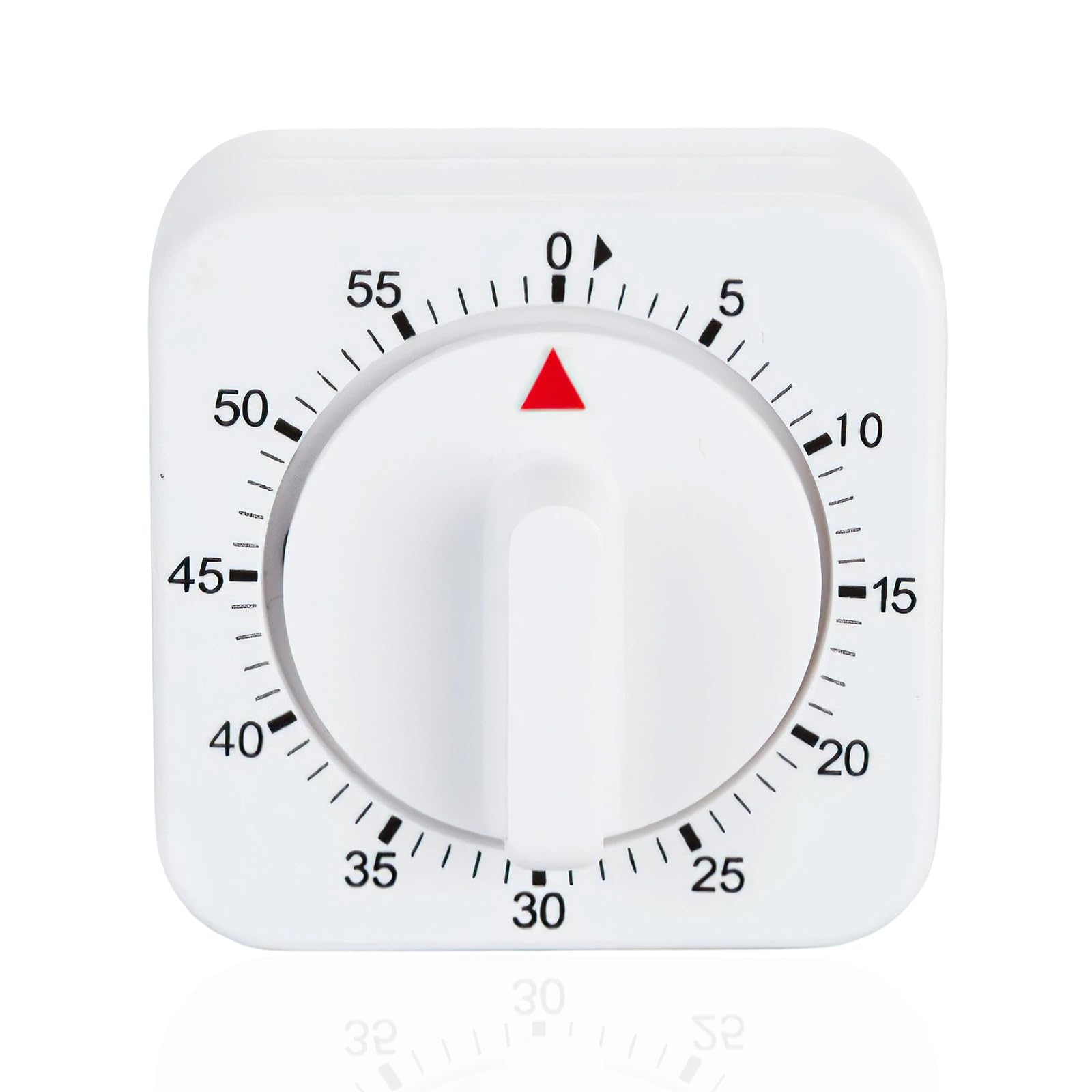 Kitchen Timer Mechanical, Timers for Cooking, 60-Minute/1 Hour Wind-Up Mechanical, Battery-Free Square Egg Timer for Cooking, Baking, Exercise and Study, Countdown Square Cooking Clock