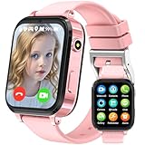 clleylise Smartwatch Kinder, Kinder Smartwatch mit GPS, 4G Telefon, HD Zwei-Wege-Videoanruf, Voice Chat, SOS, Schulmodus, Schrittzähler, Wecker, Kinderuhr für Mädchen und Jungen