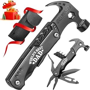 Fathers Day Ideal Gifts for Dad – Dad Gifts from Daughter Wife Son, Gifts for Dad – Fathers Day Best Dad Ever Gifts, Dad Birthday Gift -Multitool Hammer, Christmas Dad Gifts for Step dad, Husband, Men