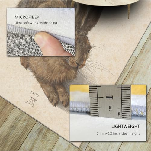 Tapis de lapin imprimé animaux pour chambre à coucher cosy - 6