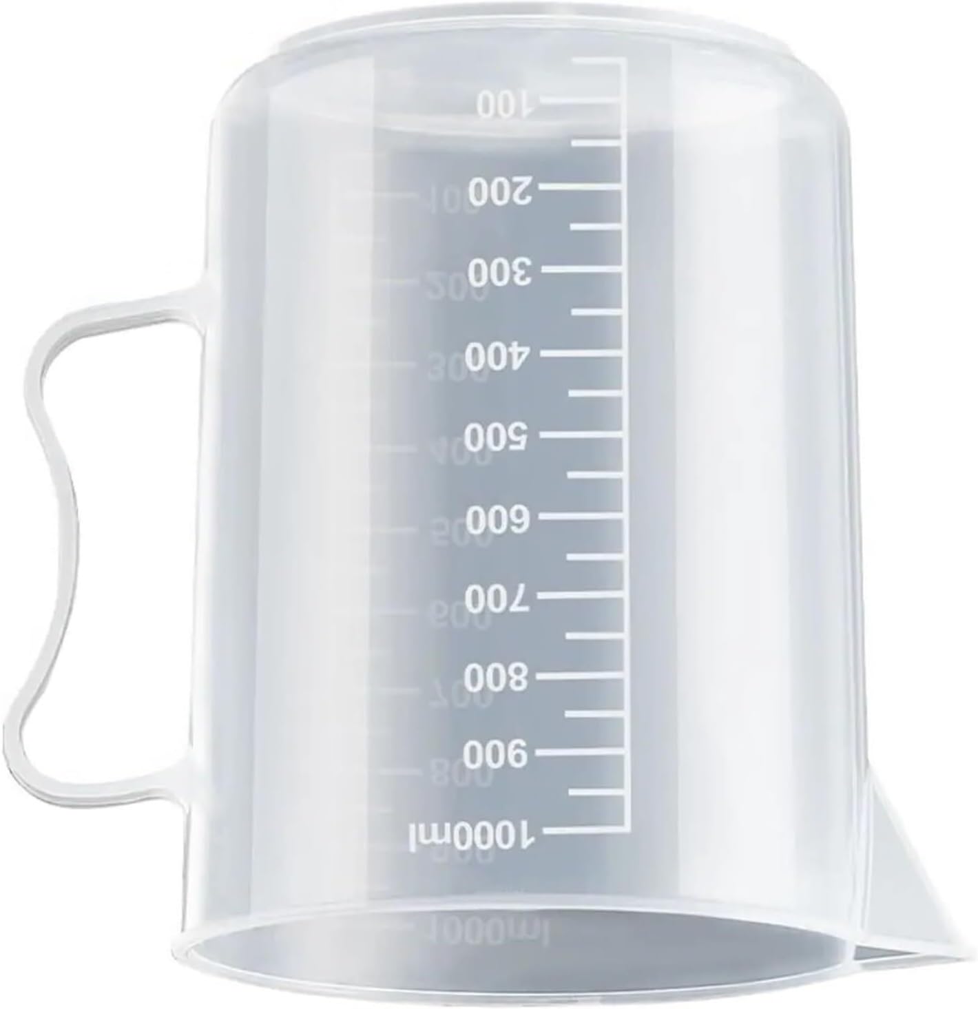 1 szt. Przezroczysta, plastikowa miarka z pokrywką - zlewka do mieszania o dużej pojemności do użytku w kuchni i laboratorium(250ml)