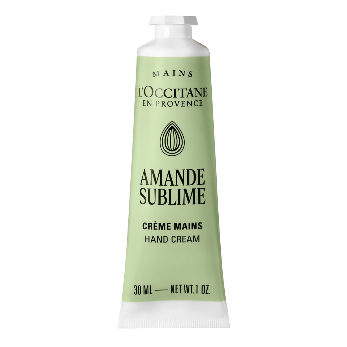 L'OCCITANE Krem do rąk Amendel (Amande Sublime), 30 ml, lekka konsystencja i delikatny zapach, wyprodukowany we Francji