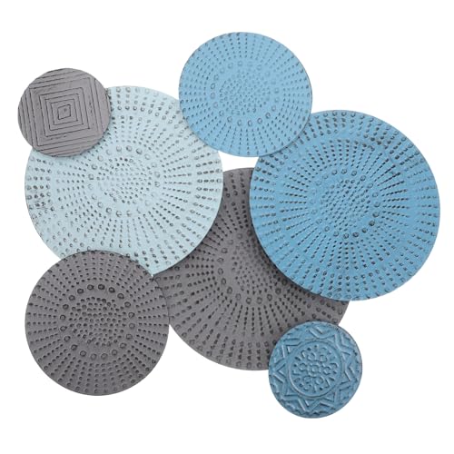 Art mural métal contemporain raffiné : disque décoratif géométrique luxe