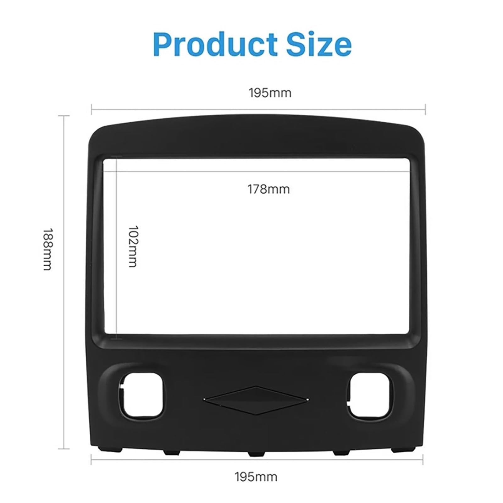 Car Stereo Fascia,Fit For Ford,for Escape | 2008-2010 2Din DVD Radio Plate Adapter Mounting Dash Bezel Trim