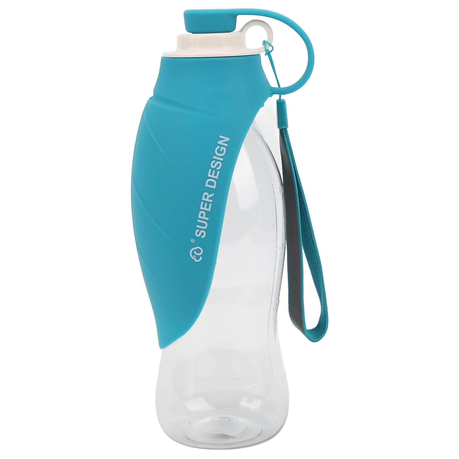 Bouteille d'eau portative pour Chien pour la Marche, Tasse de Boisson pour Animaux de Compagnie de Voyage sans BPA (Bleue)