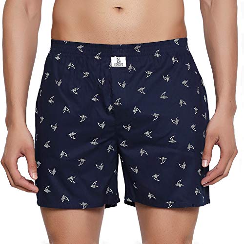 Image of Longies Men's Cotton Printed Regular Boxer Shorts