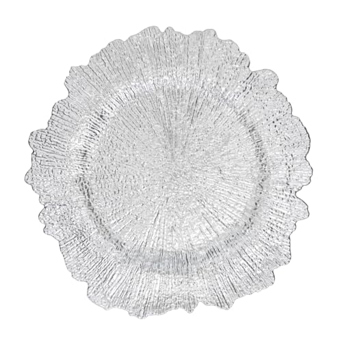 SARO LIFESTYLE Radiant Elegance Starburst Charger (Set of 4)