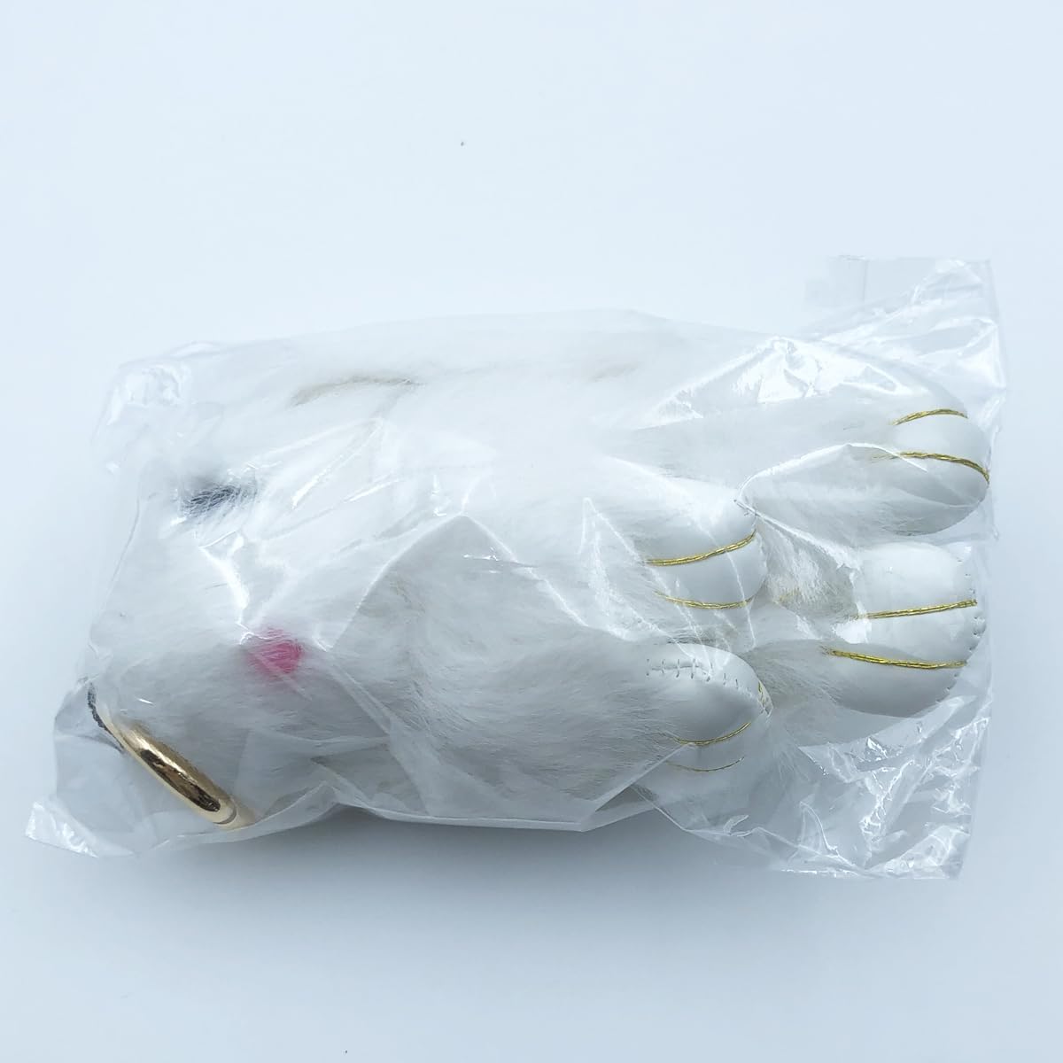 Unpafcxddyig Bunny Keychain Mini Soft Cute Artificial Mink Fur Fluffy Keyring 4.7in for Car Handbag - Image 4