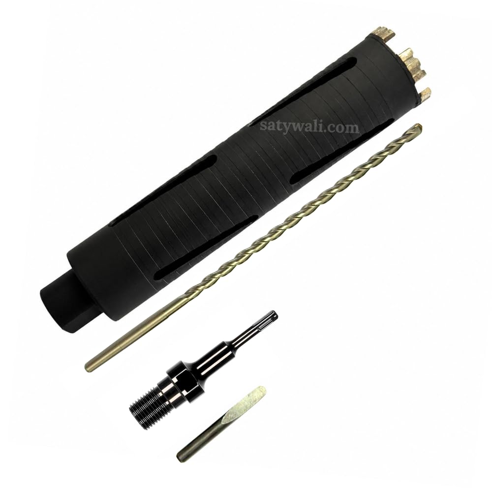 Diamond Core Drill Bit 63mm with SDS Adapter – 310mm Dry Drilling Depth for Concrete & Masonry – Heavy Duty for Plumbing, Electrical, AC Technician Tool-image-46