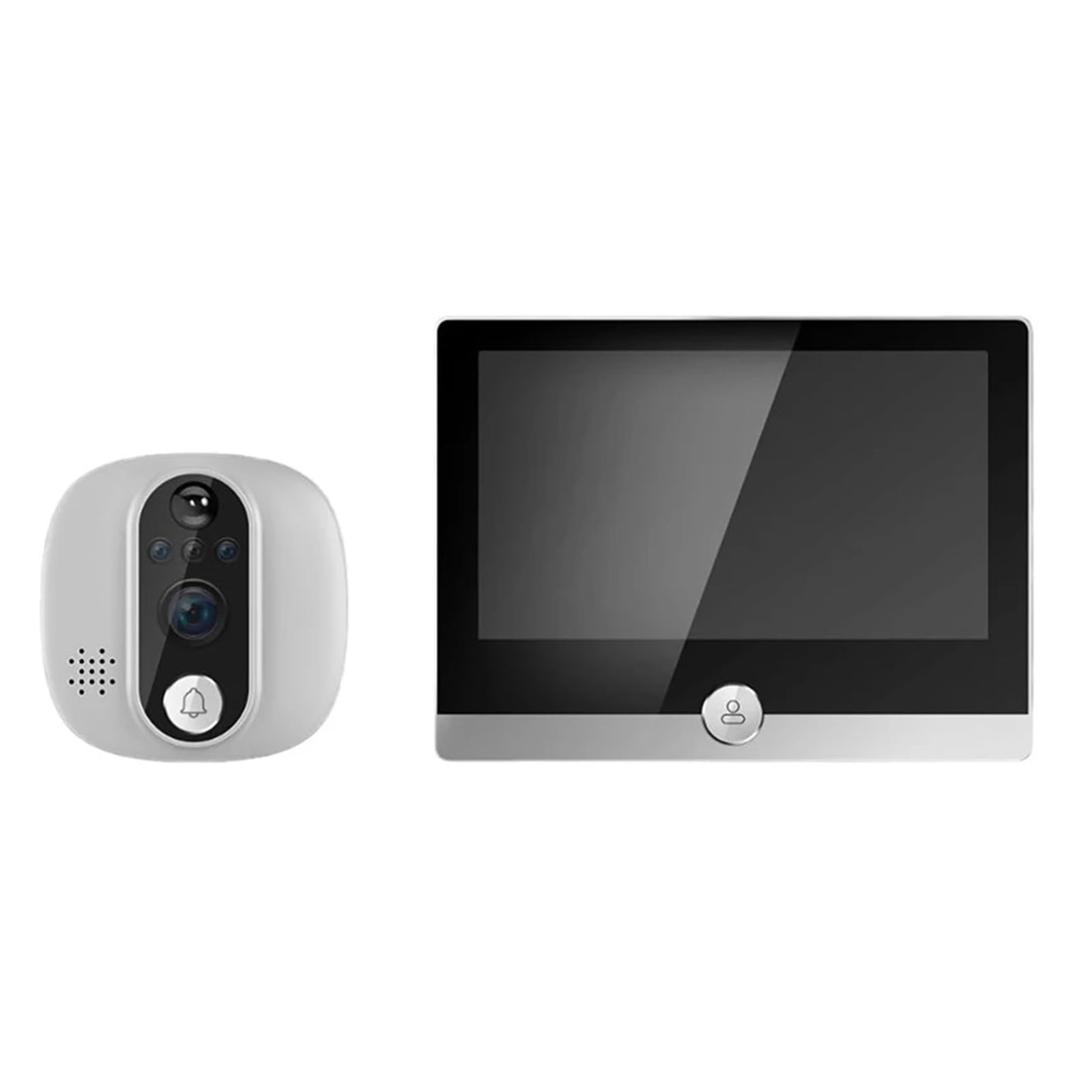 Sonnette vocale pour voir vos visiteurs sur écran LCD de 4,3 pouces