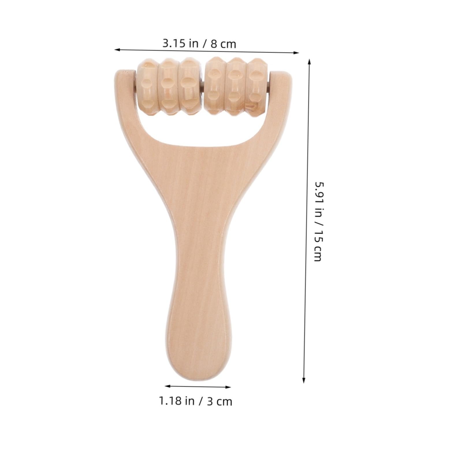 Anneome Ergonomic Wooden Massage Roller Neck Massager for Professionals Reusable Acupoint Massager