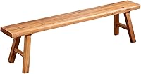 Rustic Farmhouse Solid Wood Narrow Entryway Bench - 31.5in Skinny Indoor Bench, 1100lbs Capacity for Bedroom, Dining Room