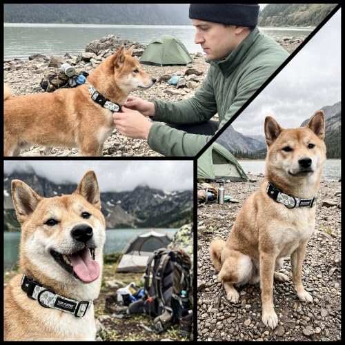 Image of Tuff Pupper Premium Adjustable Dog Collar, Stylish Pattern Collars Designed in USA, Quick Release Buckle, Primitive Paleo Large (1 Inch Wide x 18-26 Inch Neck)