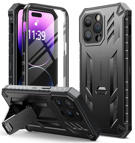for iPhone 14 Pro Max Case: Military Grade Rugged Cell Phone Cover with Kickstand & Holster
