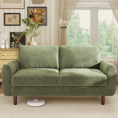 WorthFurni 68" Loveseat Sofa, Comfy Chenille Fabric Couches for L...